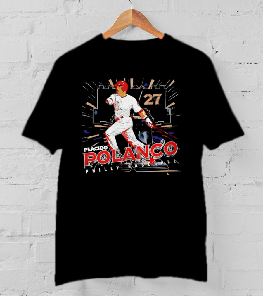 Placido Polanco 27 Philadelphia Phillies Baseball Player T-Shirt