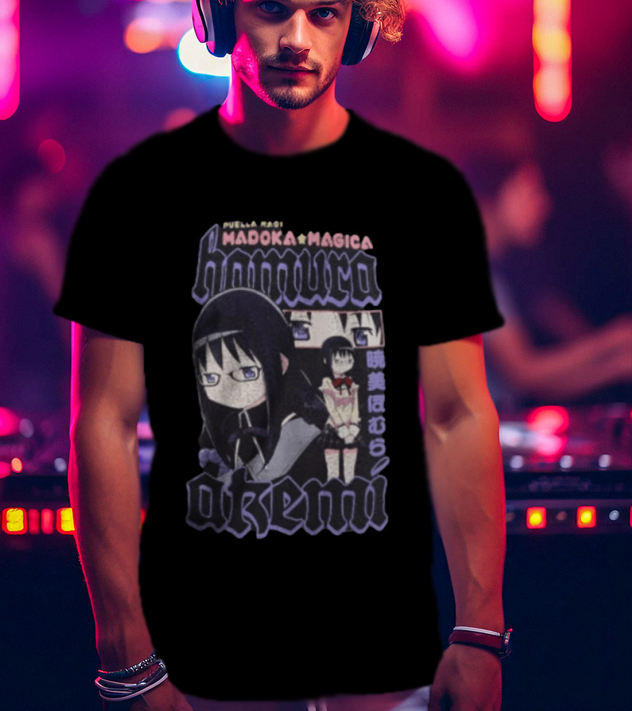 Puella Magi Madoka Magica Homura Akemi Anime T-Shirt