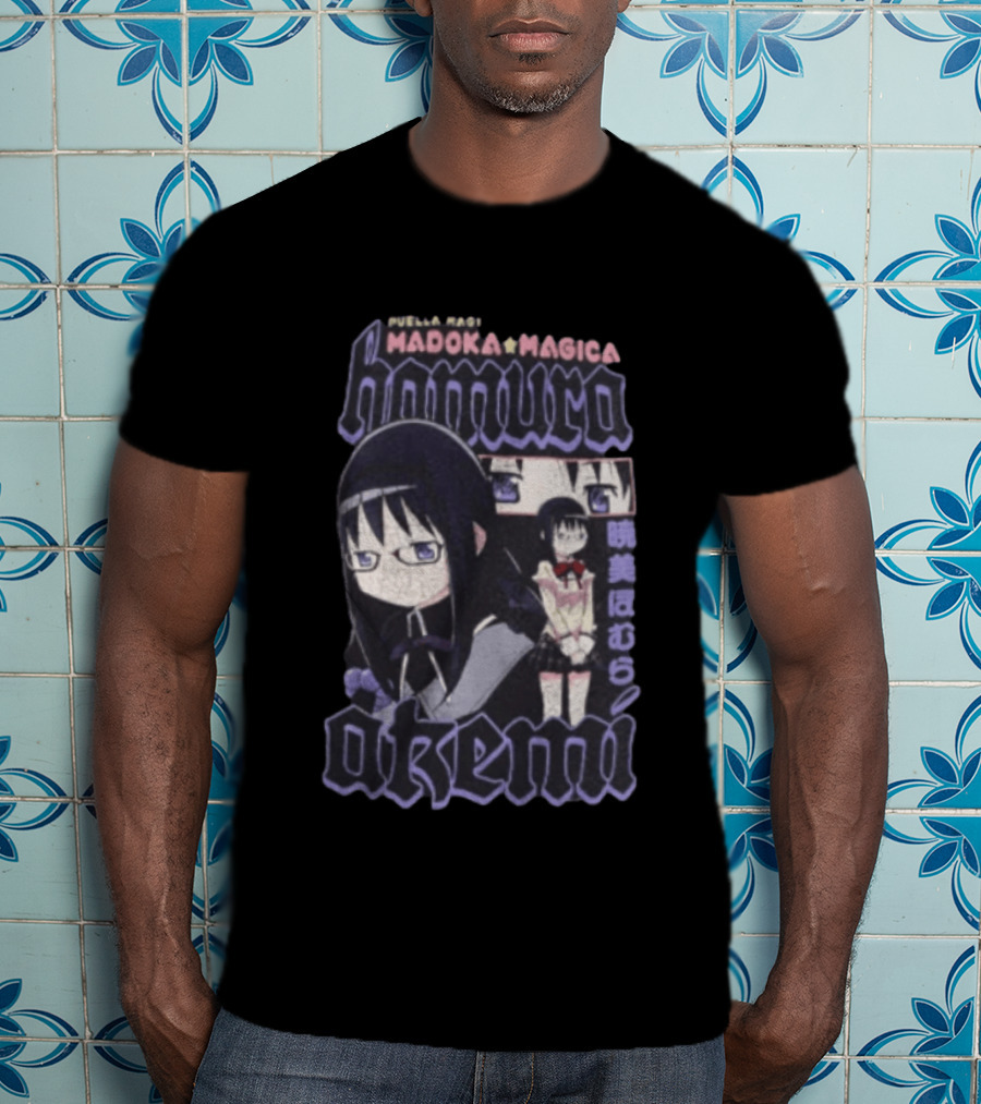 Puella Magi Madoka Magica Homura Akemi Anime T-Shirt