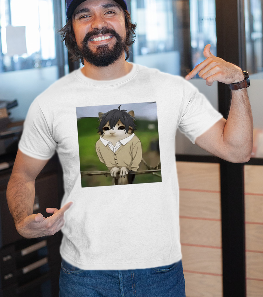 Horimeowls Miyamura Cat Owl Meme Anime Hybrid T-Shirt