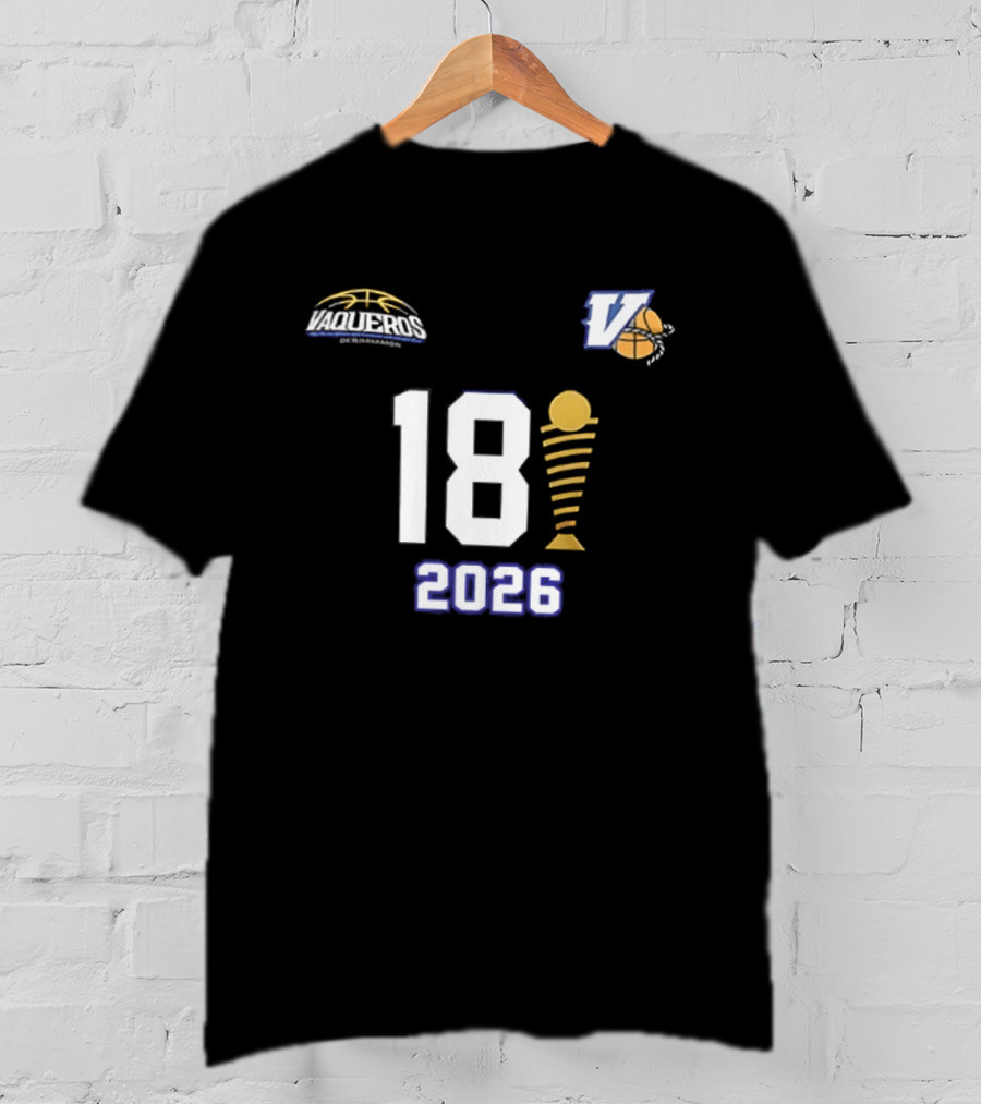 Vaqueros De Bayamon 18th BSN Championship 2026 Victory Celebration T-Shirt