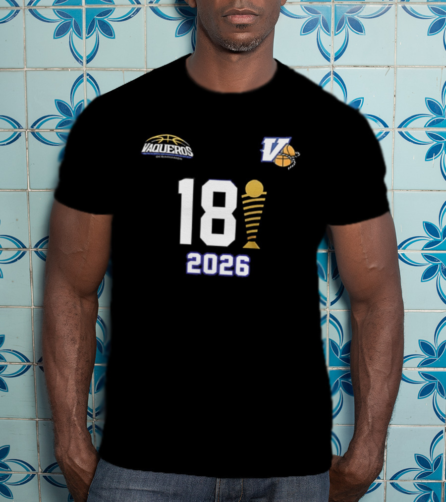 Vaqueros De Bayamon 18th BSN Championship 2026 Victory Celebration T-Shirt