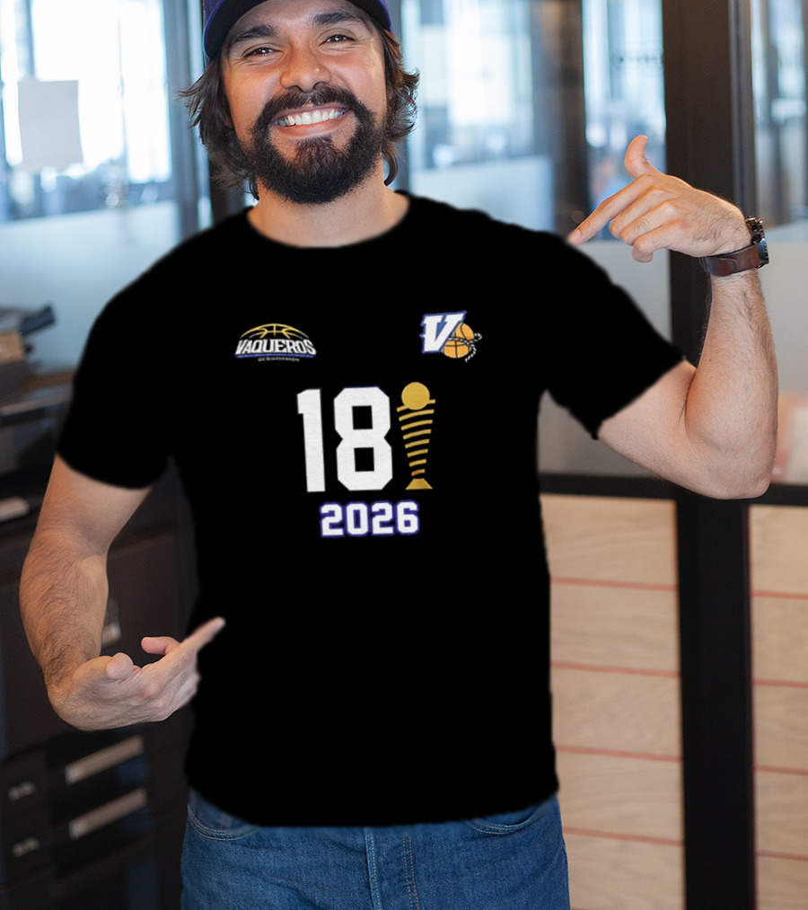 Vaqueros De Bayamon 18th BSN Championship 2026 Victory Celebration T-Shirt