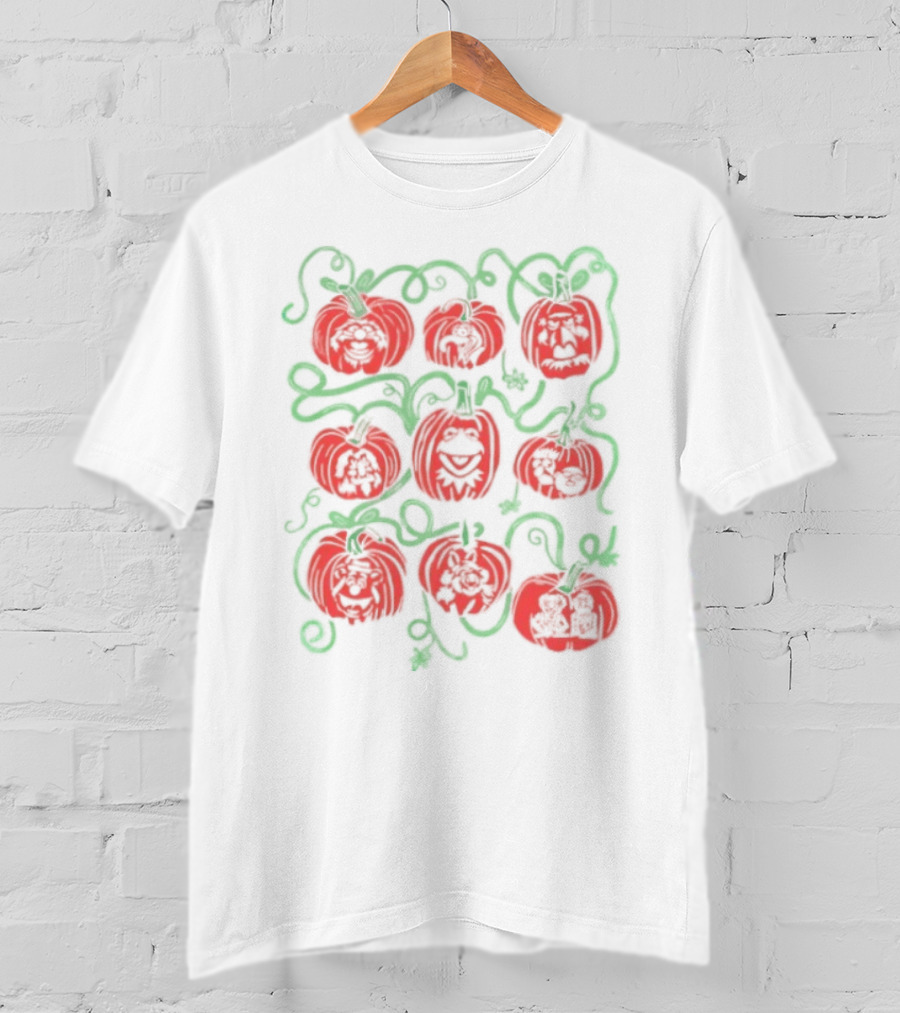 Puppet Pumpkins Muppets Halloween Collage T-Shirt