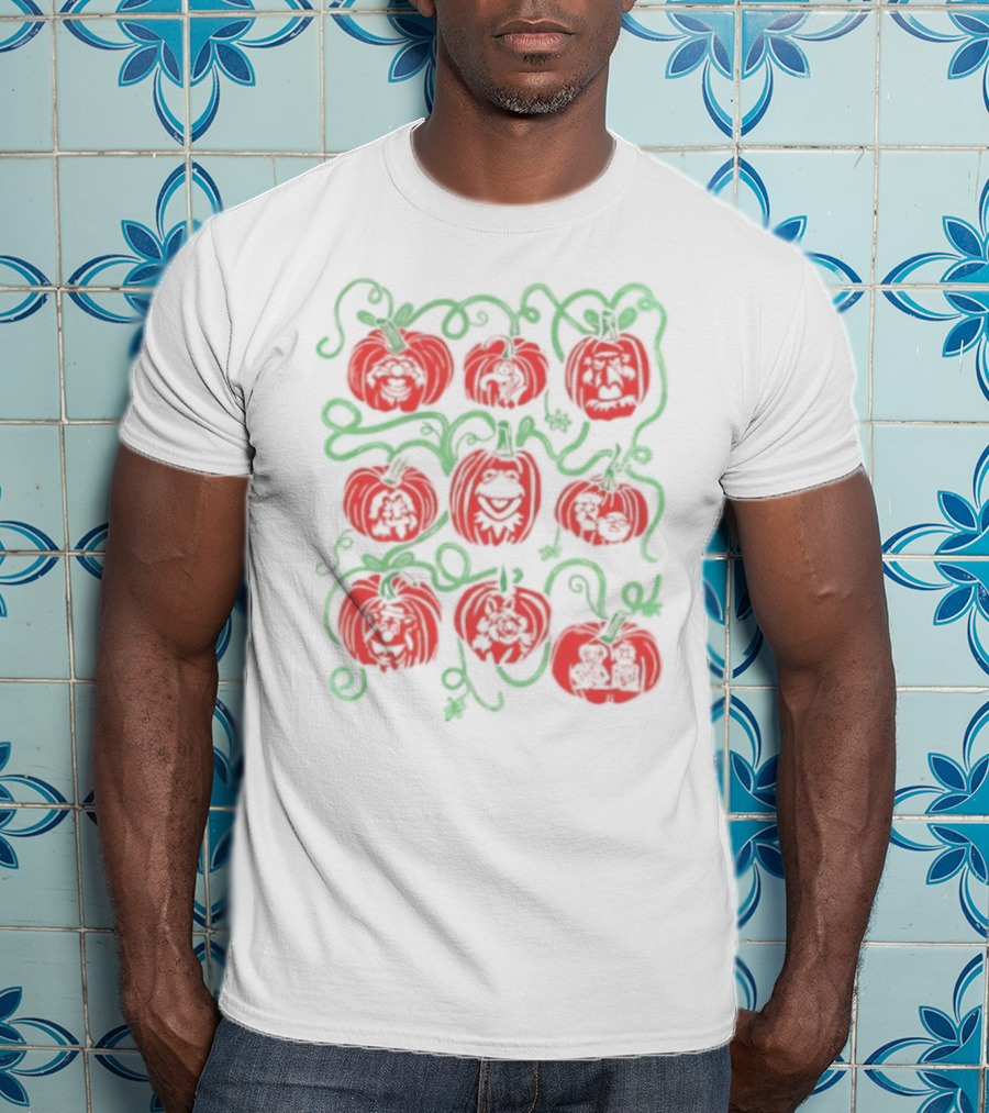 Puppet Pumpkins Muppets Halloween Collage T-Shirt