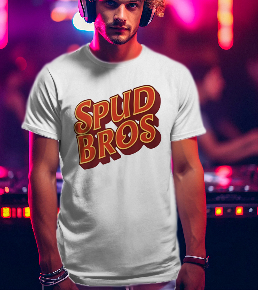 Spud Bros Joe Tessitore Playful Retro Font T-Shirt