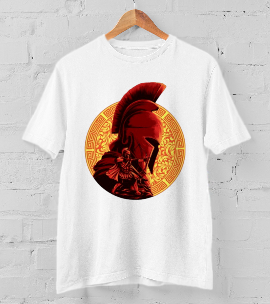 The Odyssey Spartan Warrior Archer Greek Helmet Mythology Heroic T-Shirt