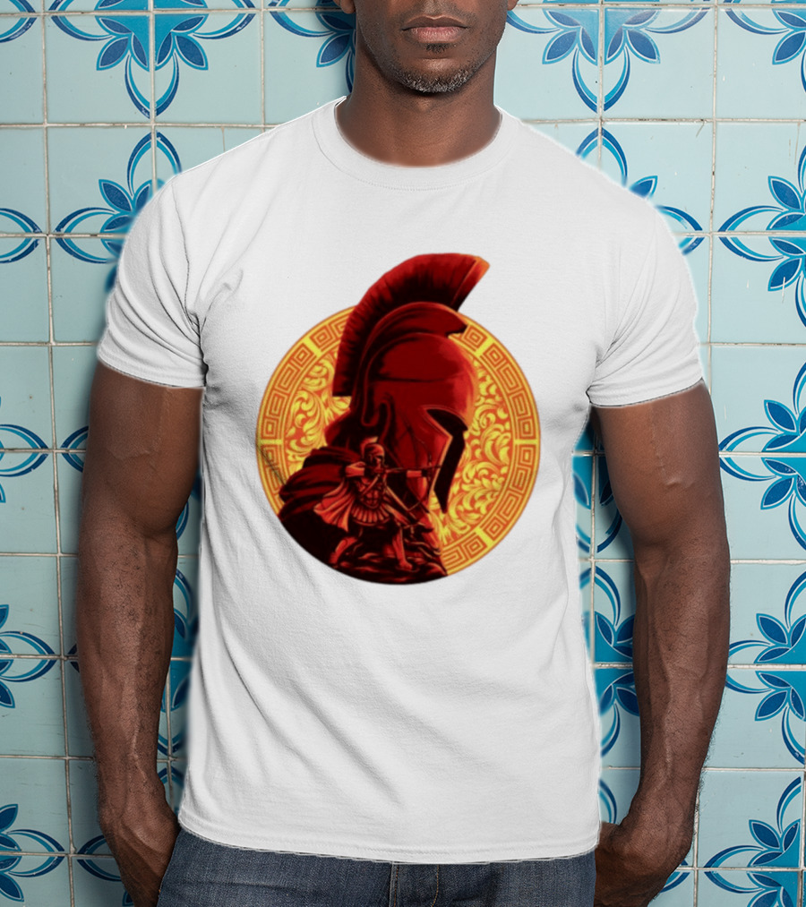 The Odyssey Spartan Warrior Archer Greek Helmet Mythology Heroic T-Shirt