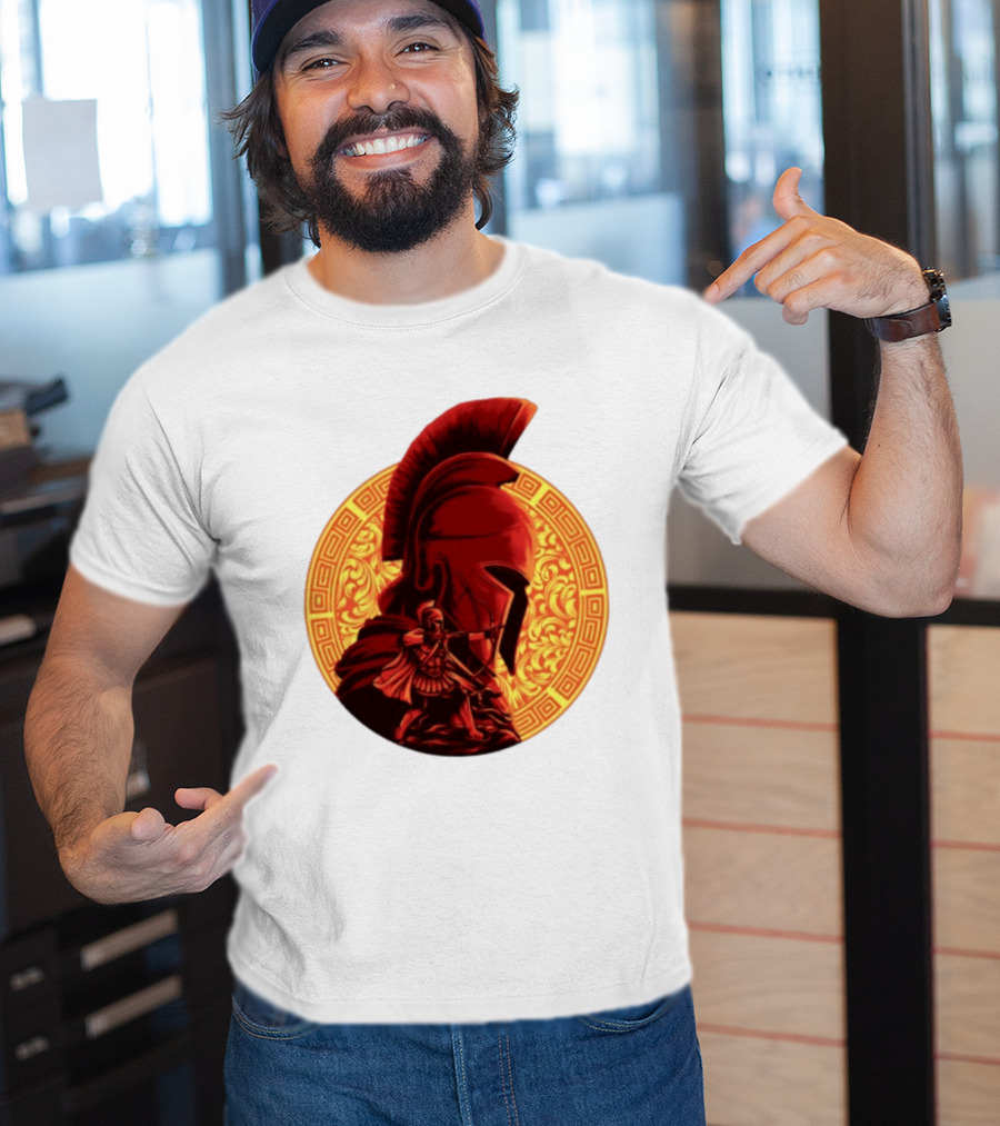 The Odyssey Spartan Warrior Archer Greek Helmet Mythology Heroic T-Shirt