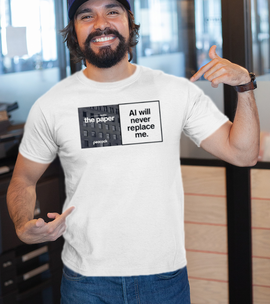 The Paper AI Will Never Replace Me T-Shirt