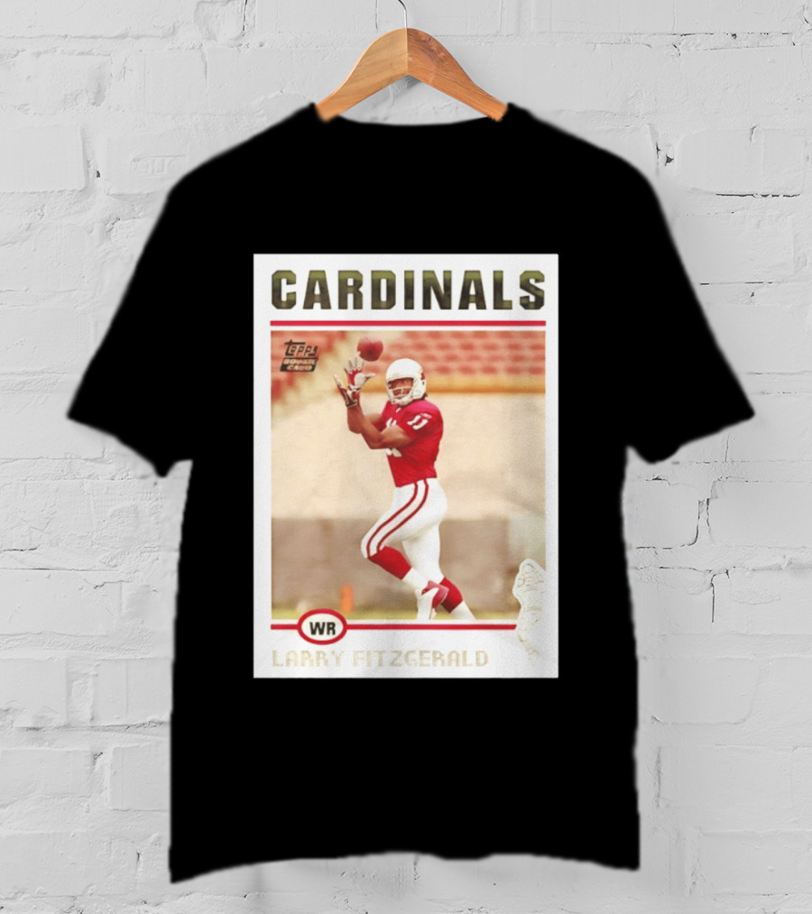CARDINALS Larry Fitzgerald WR Topps Rookie Card T-Shirt