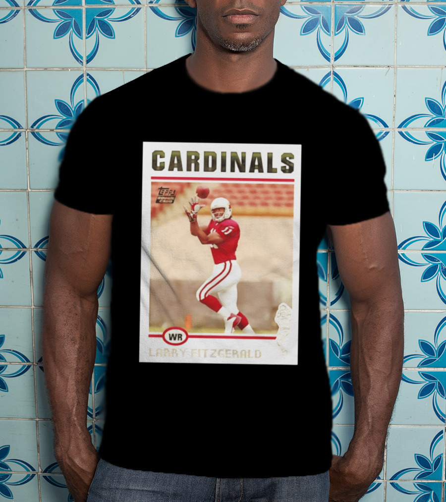 CARDINALS Larry Fitzgerald WR Topps Rookie Card T-Shirt