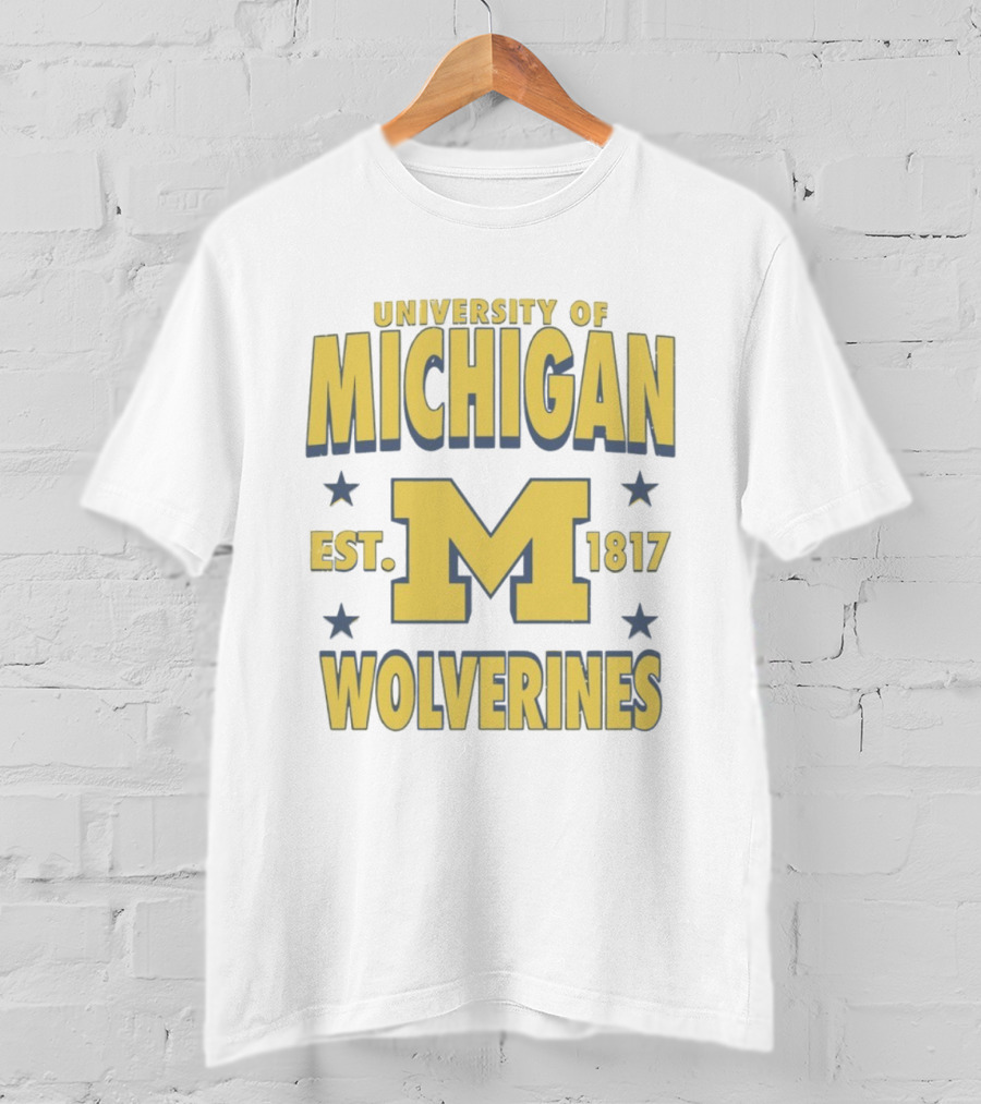 University Of Michigan Wolverines Est 1817 M T-Shirt