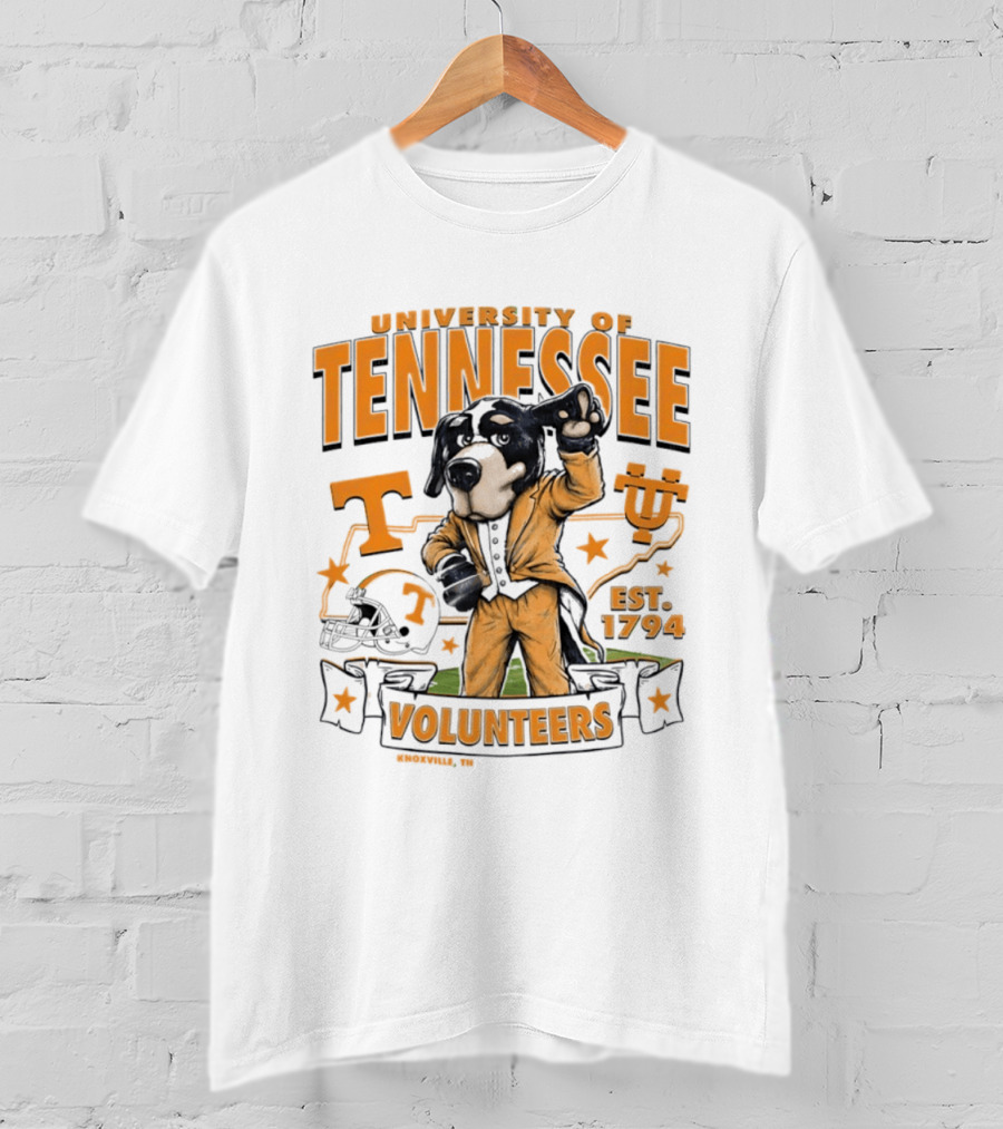 University Of Tennessee Volunteers Mascot Est 1794 Knoxville TN T-Shirt