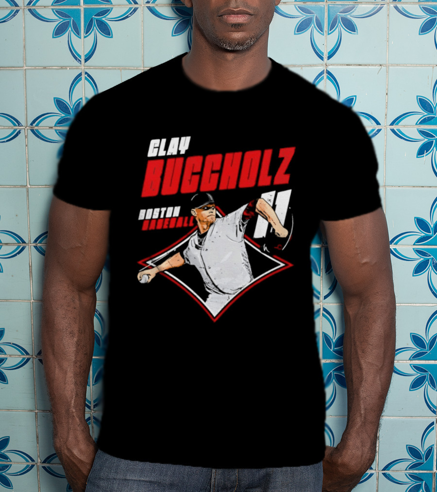 Clay Buccholz 11 Boston Red Sox Pitching Legend T-Shirt