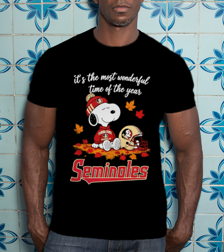 It's The Most Wonderful Time Of The Year Snoopy Florida State Seminoles T-Shirt