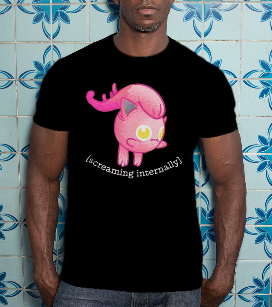 Jigglypuff Screaming Internally Pokemon Cute Expression T-Shirt