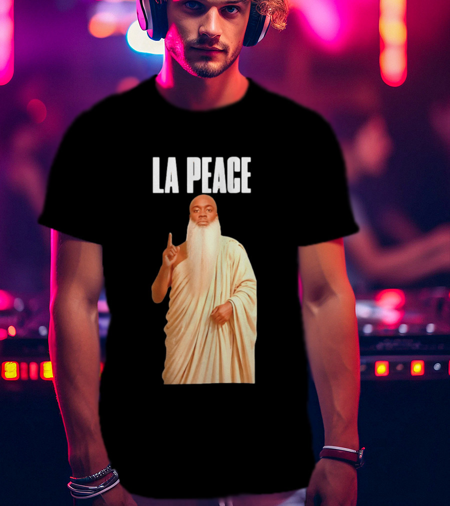 Kai Cenat La Peace Meme Togalike Robe And Beard T-Shirt