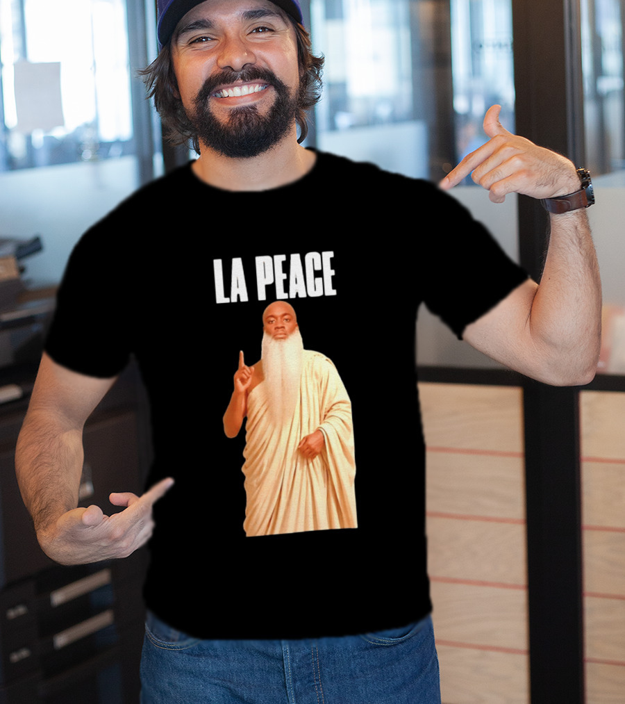 Kai Cenat La Peace Meme Togalike Robe And Beard T-Shirt