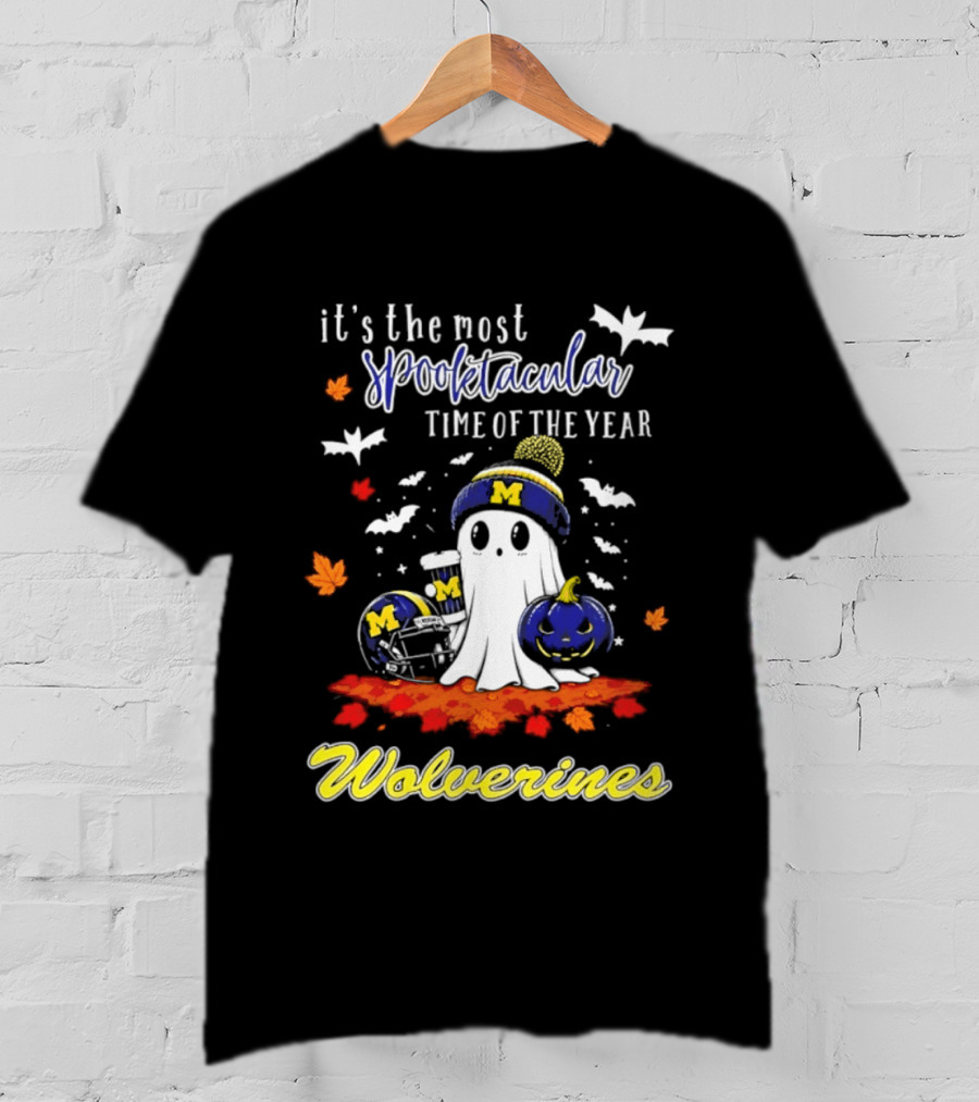 Michigan Wolverines Spooktacular Halloween Ghost Fest 2026 It's The Most Wonderful Time Of The Year T-Shirt