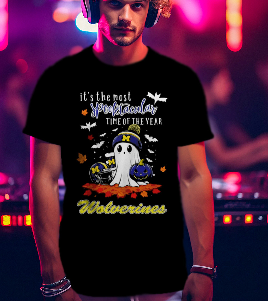 Michigan Wolverines Spooktacular Halloween Ghost Fest 2026 It's The Most Wonderful Time Of The Year T-Shirt