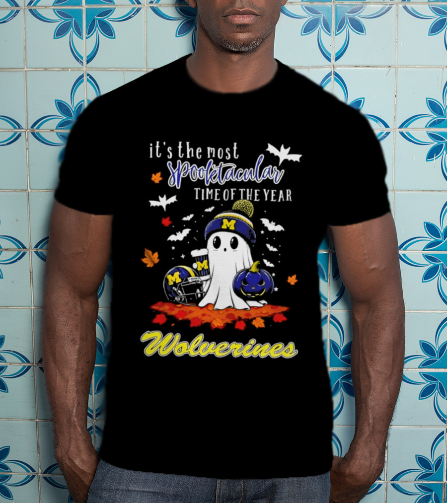 Michigan Wolverines Spooktacular Halloween Ghost Fest 2026 It's The Most Wonderful Time Of The Year T-Shirt