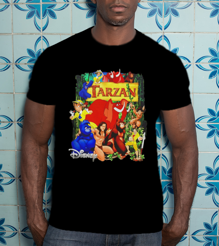 Disney Tarzan Characters Jane Porter Terk Adventure T-Shirt