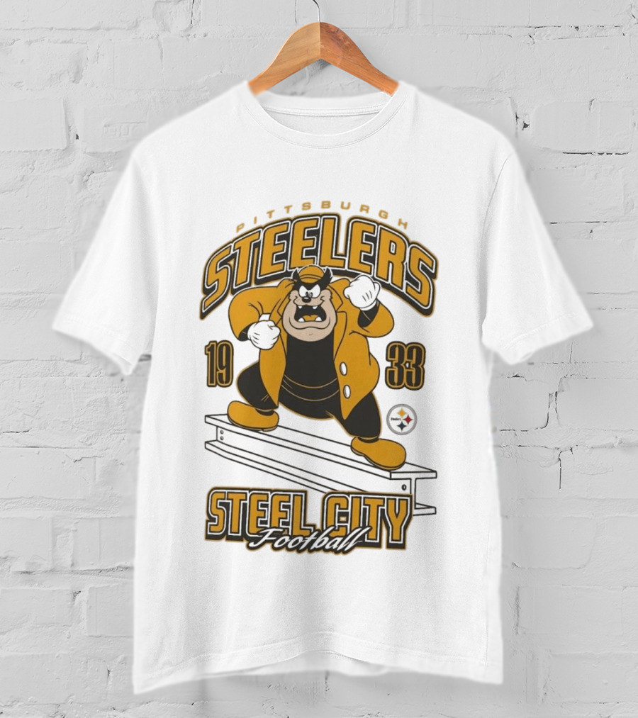1933 Pittsburgh Steelers Steel City Football T-Shirt