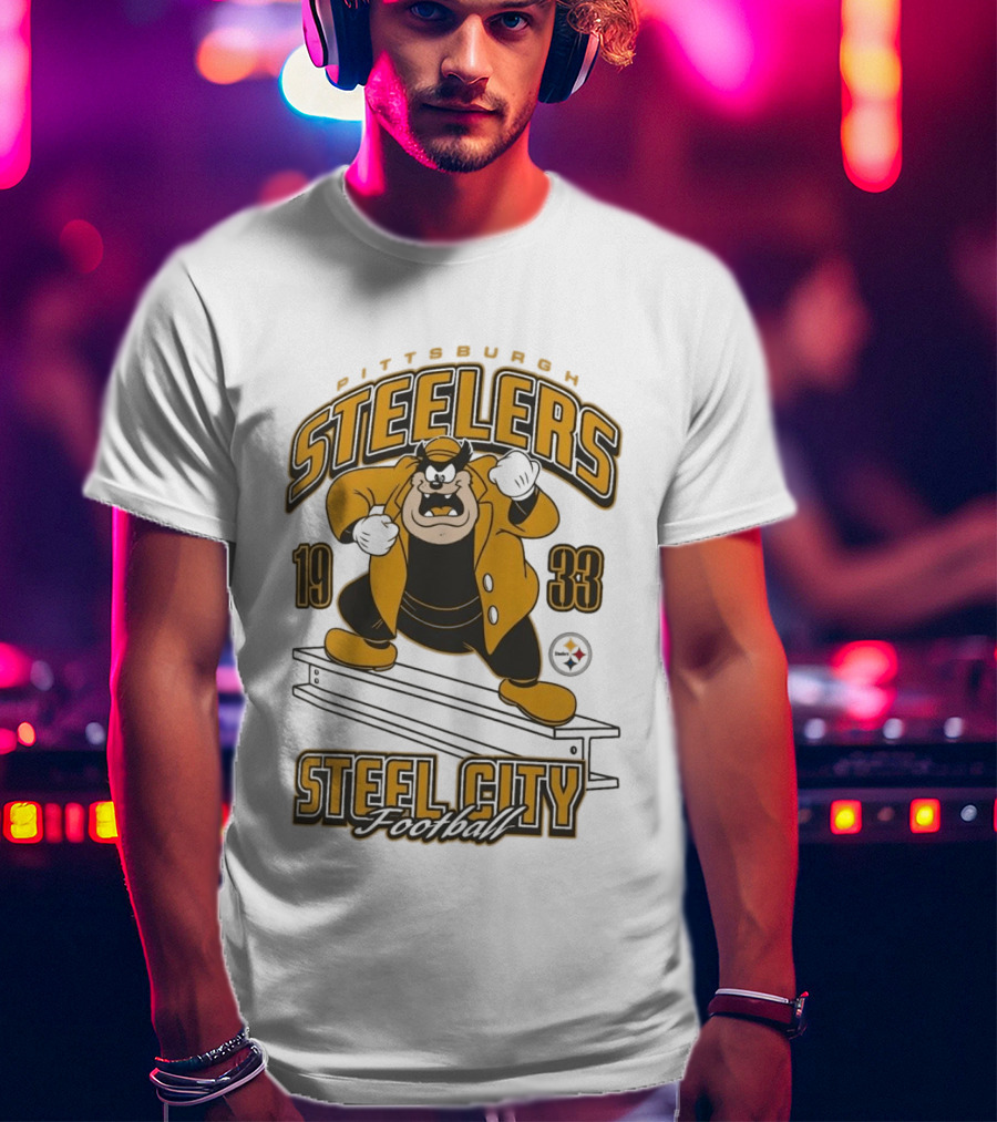 1933 Pittsburgh Steelers Steel City Football T-Shirt