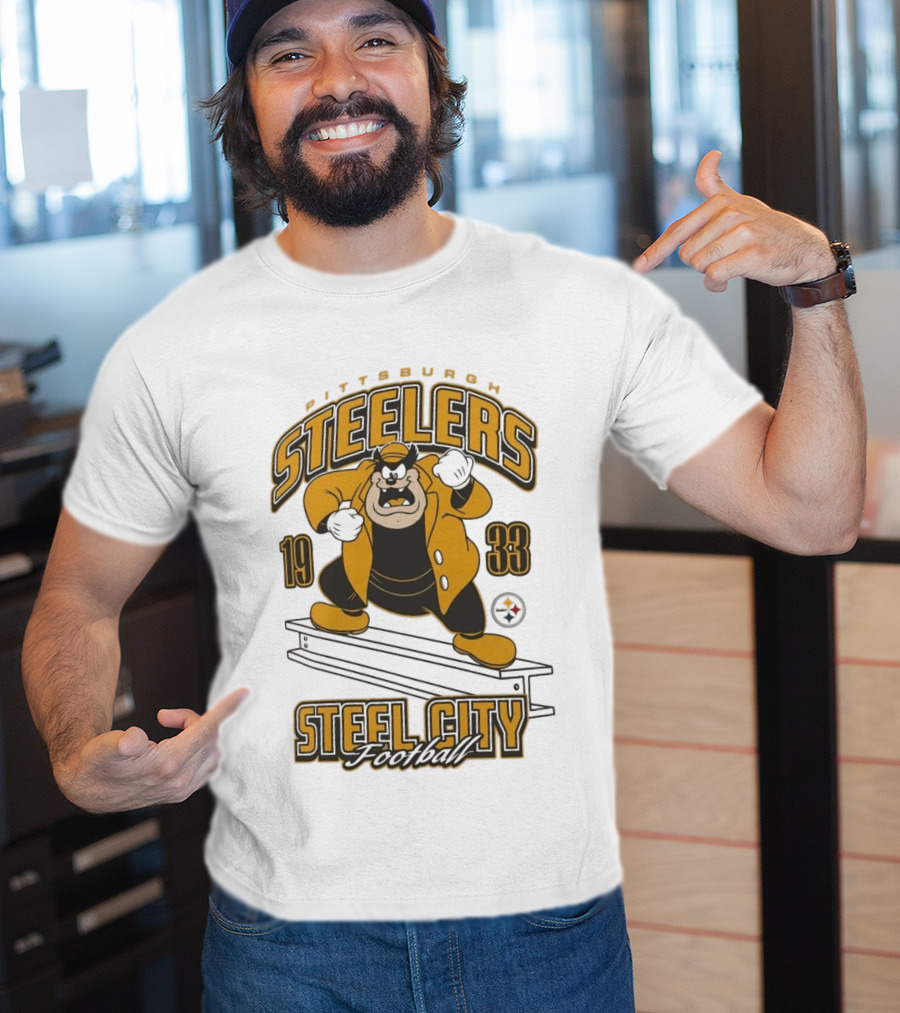1933 Pittsburgh Steelers Steel City Football T-Shirt
