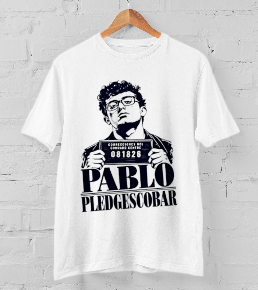 Agostino Abbatiello Pablo Pledgescobar Shot 081326 White Out T-Shirt