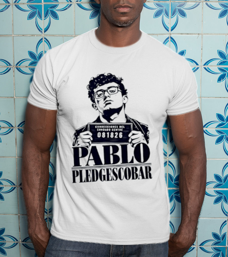 Agostino Abbatiello Pablo Pledgescobar Shot 081326 White Out T-Shirt
