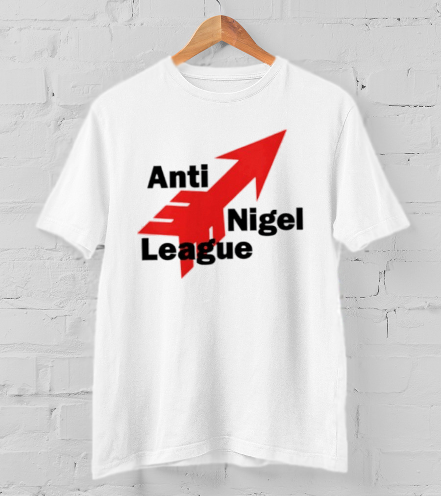 Anti Nigel League Arrow Text Gildan T-Shirt