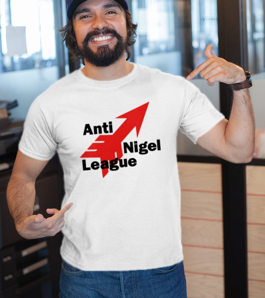 Anti Nigel League Arrow Text Gildan T-Shirt