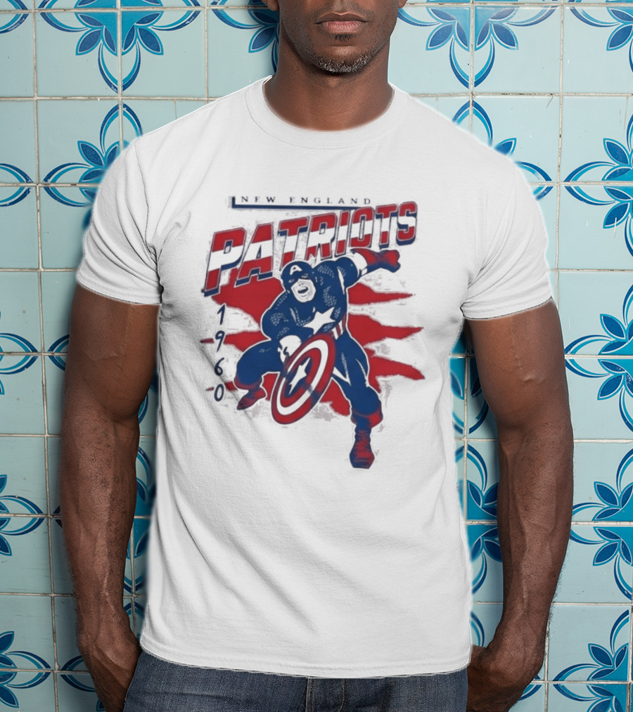 New England Patriots Captain America 2026 T-Shirt