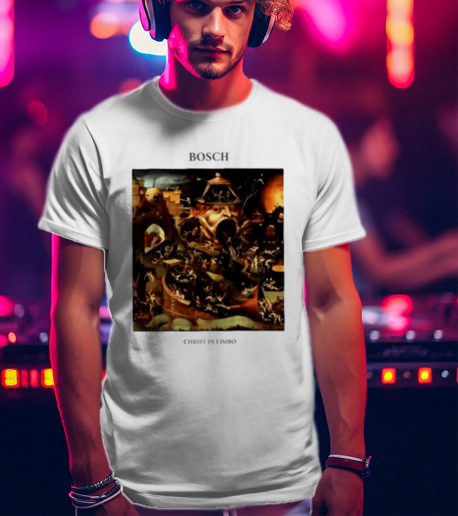 Hieronymus Bosch Christ In Limbo Medieval Painting Print T-Shirt