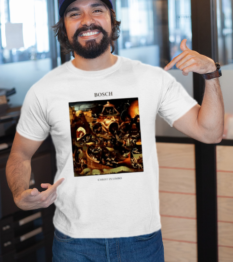 Hieronymus Bosch Christ In Limbo Medieval Painting Print T-Shirt
