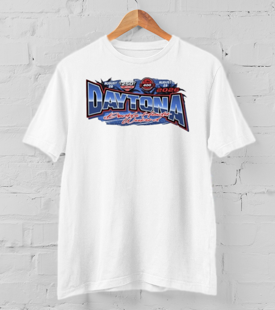 August 28 29 2026 Daytona Double Header Weekend Winn Dixie 250 And Coke 400 Racing Event T-Shirt