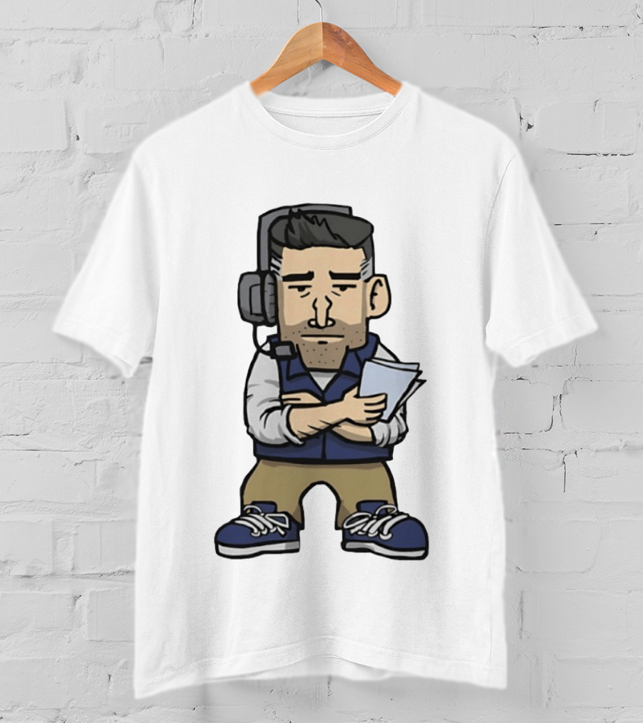 New England Patriots Mini Vrabel Mike Vrabel Football Coach Caricature T-Shirt
