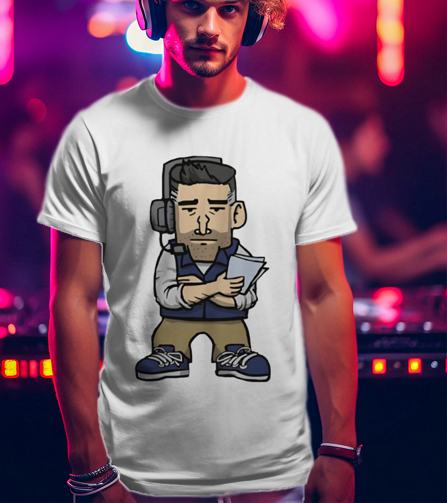 New England Patriots Mini Vrabel Mike Vrabel Football Coach Caricature T-Shirt