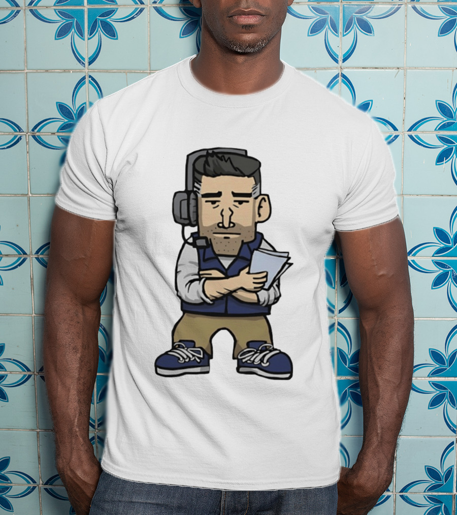 New England Patriots Mini Vrabel Mike Vrabel Football Coach Caricature T-Shirt