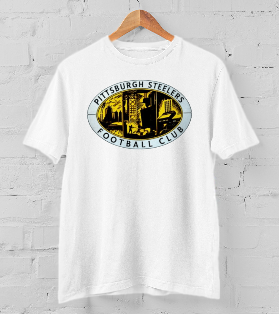 Pittsburgh Steelers Football Club Urban Skyline Distressed T-Shirt