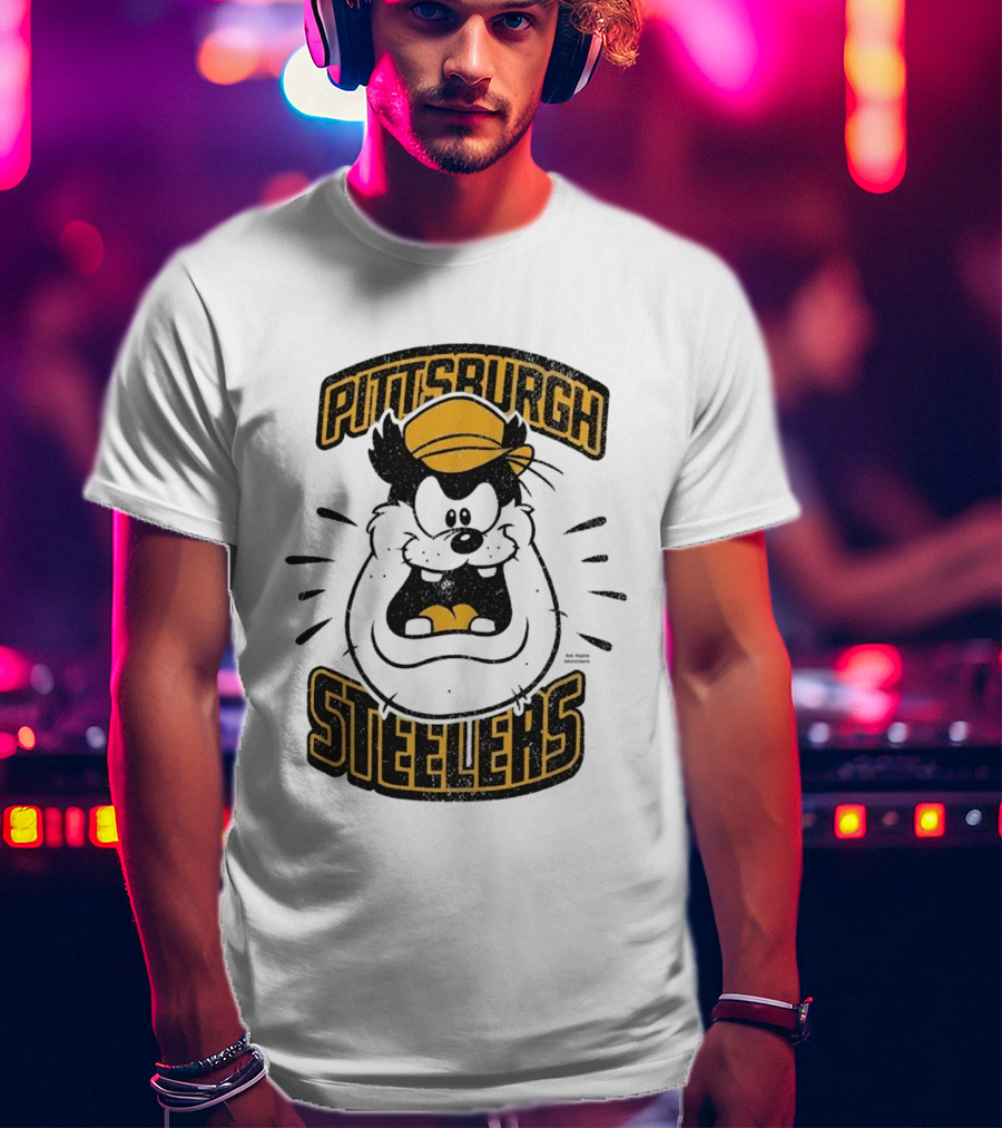 Pittsburgh Steelers Pete Character Yellow Hat T-Shirt