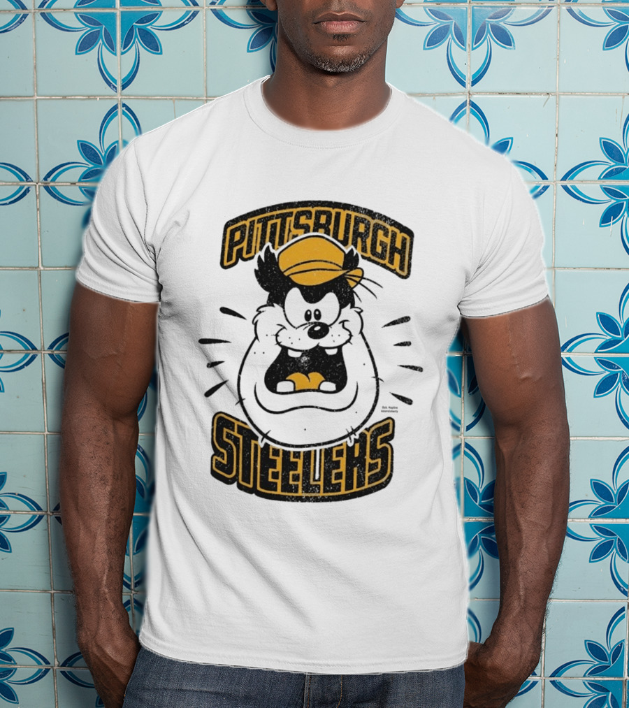 Pittsburgh Steelers Pete Character Yellow Hat T-Shirt
