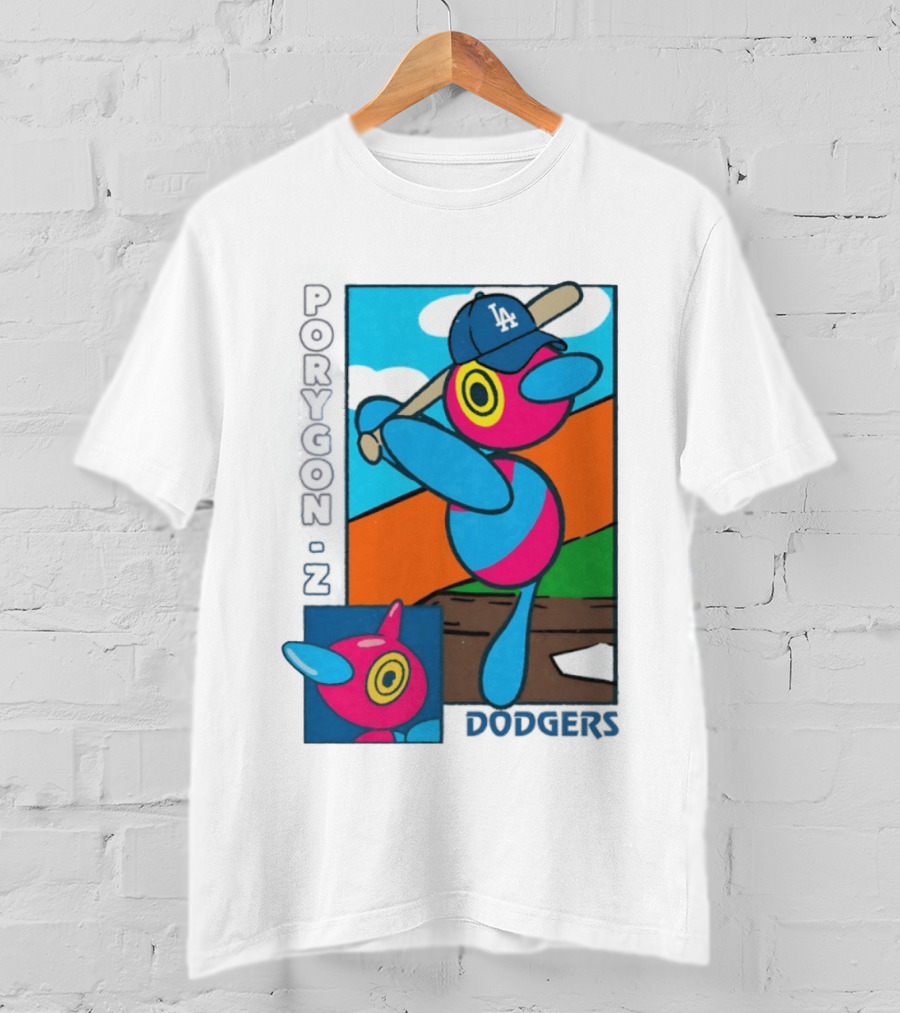 Porygon Z Los Angeles Dodgers Baseball Pokémon T-Shirt