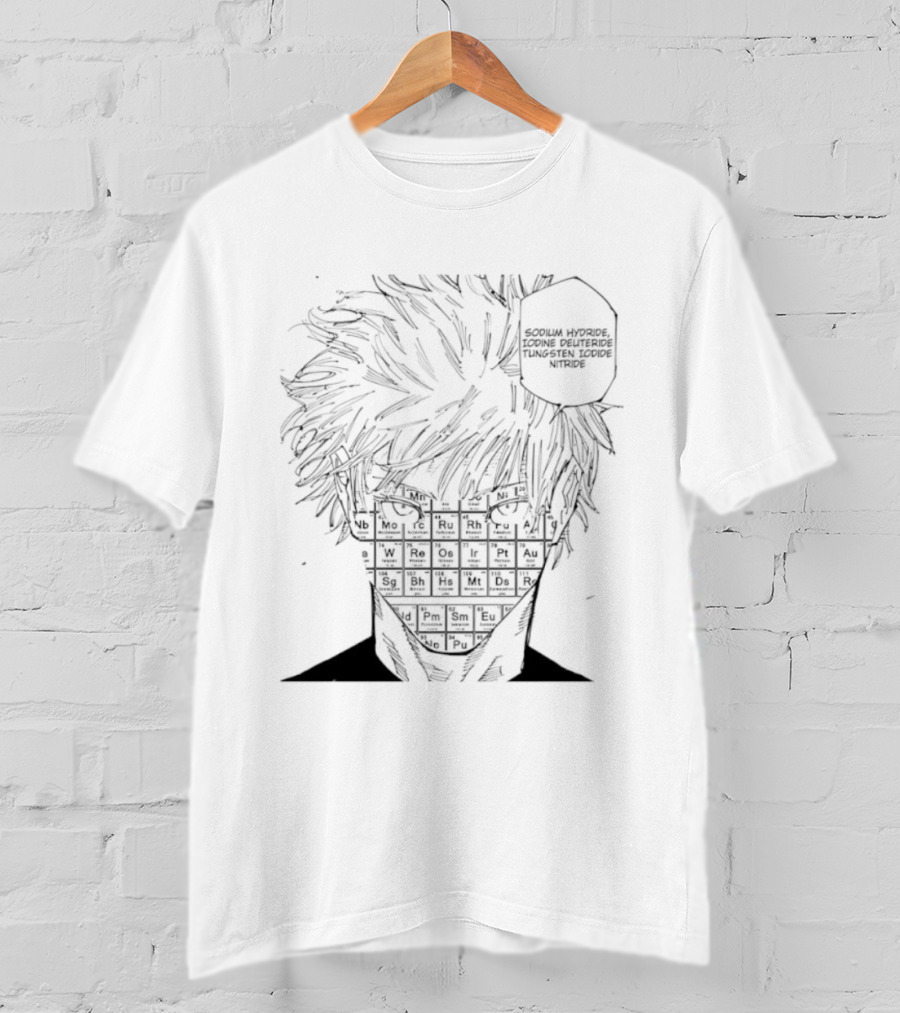 Satoru Gojo Lobotomy Kaisen NaH I'D WIN Manga T-Shirt