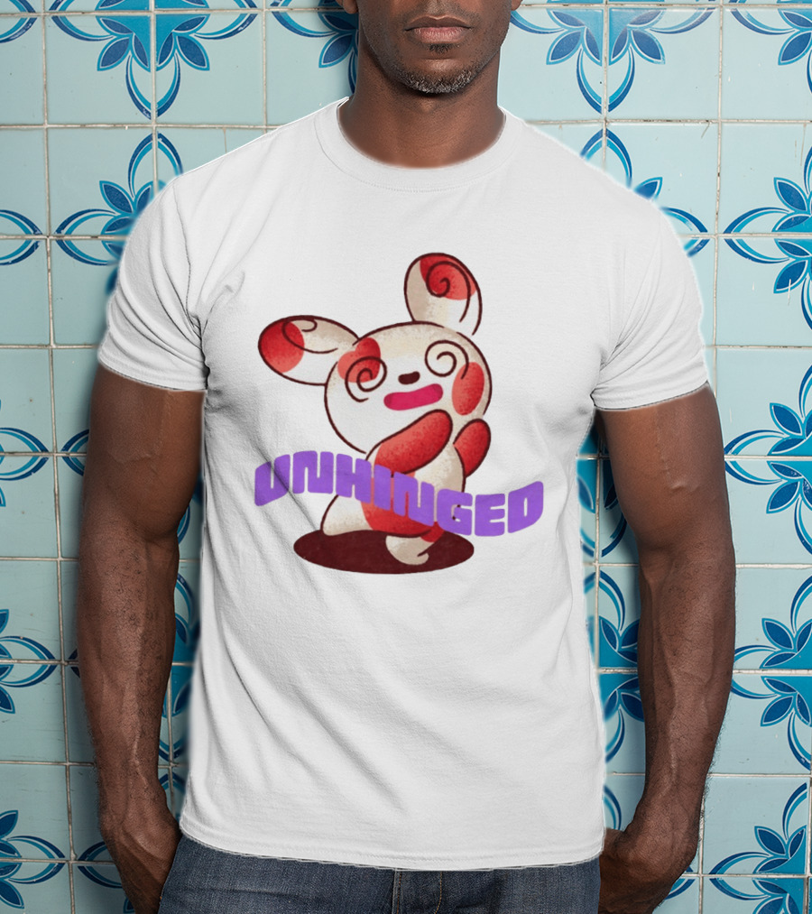 Spinda Unhinged Bunny Rabbit Cartoon Spiral Eyes T-Shirt