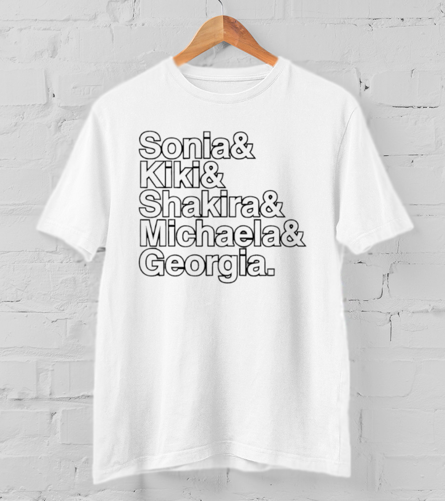 Washington Mystics 2026 WNBA Sonia Kiki Shakira Michaela Georgia T-Shirt