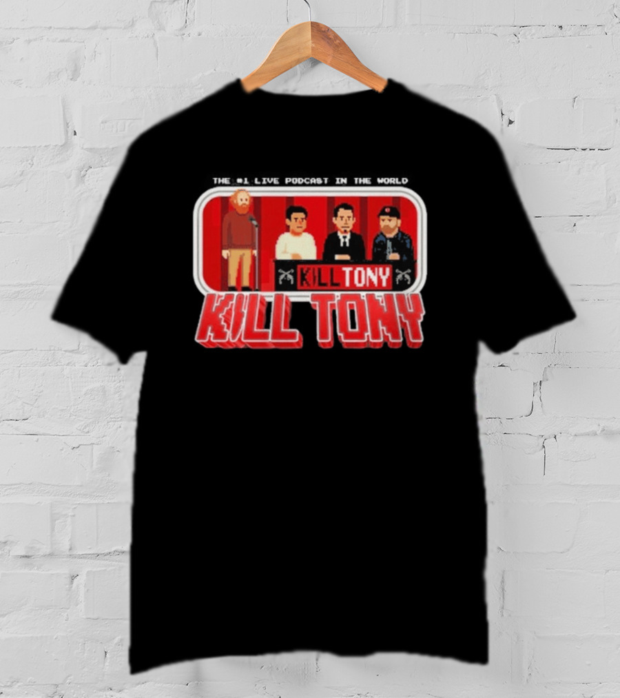 Kill Tony Podcast 8 Bit Pixel Art Comedy Panel T-Shirt