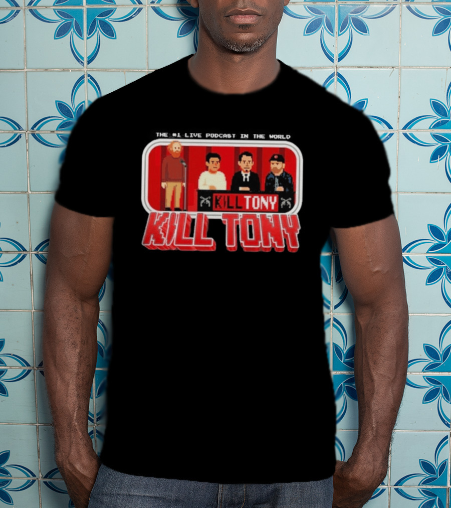 Kill Tony Podcast 8 Bit Pixel Art Comedy Panel T-Shirt
